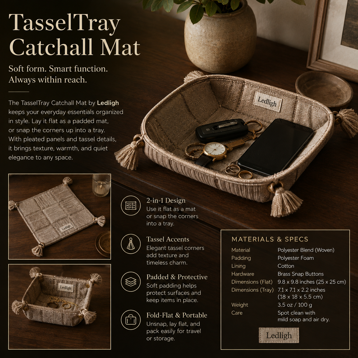 Ledligh™ TravelTray Catchall Mat